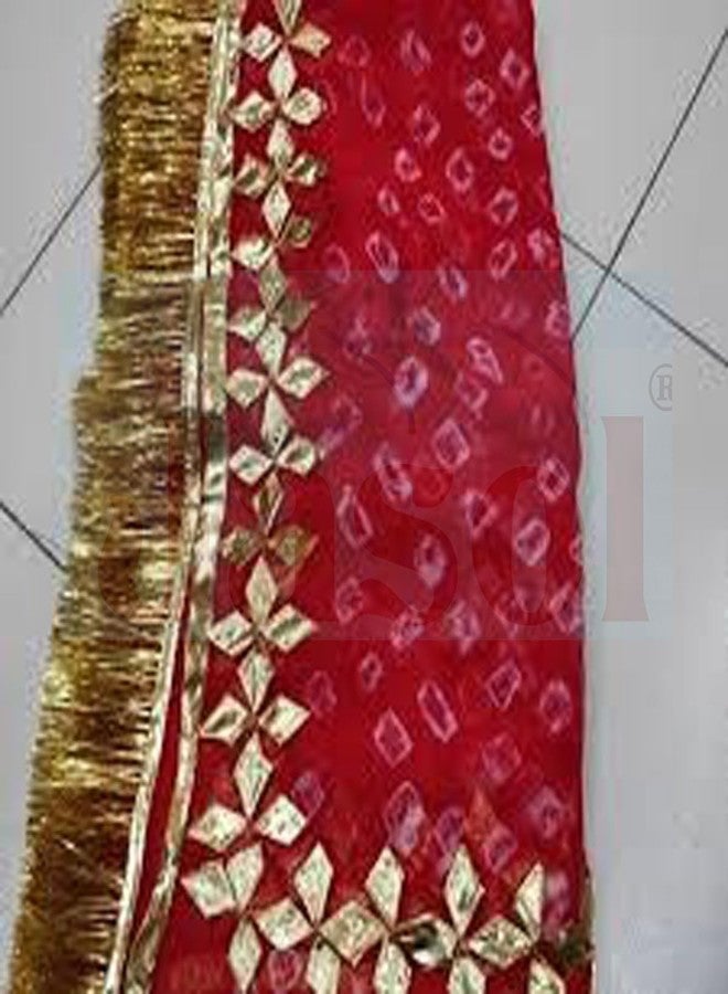 Jasol Gota Patti Laces and Borders, 110 Metre, 1.2 cm Width, Decorative Trim for Saree, Lehenga, Dupatta (Gold) - Image 3
